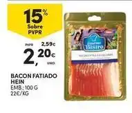 Continente Bom dia Hein - bacon fatiado promoção
