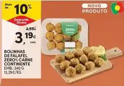 Continente Bom dia Continente - bolinhas de falafel zero, carne promoção