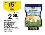 Continente Bom dia Parmigiano reggiano - queijo parmigiano reggiano ralado promoção