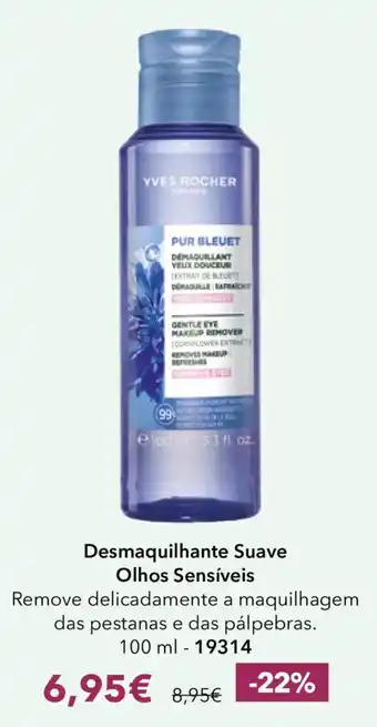Yves rocher desmaquilhante suave olhos sensíveis