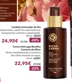 Yves Rocher Cuidado Iluminador de Dia Riche Crème promoção