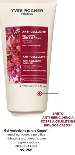 Yves Rocher Gel anticelulite para o corpo yves rocher promoção