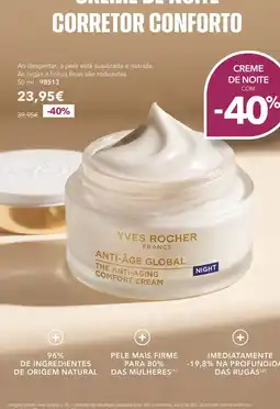 Yves Rocher yves rocher creme de noite corretor conforto promoção