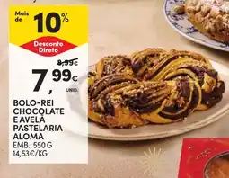 Continente Bolo-rei chocolate e avela pastelaria aloma promoção