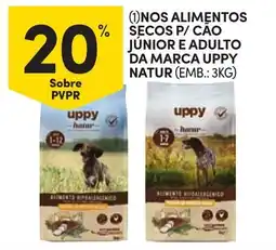 Continente Nos alimentos secos p/ cão júnior e adulto da marca uppy natur promoção