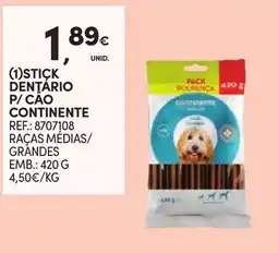 Continente Stick dentário p/ cão continente promoção