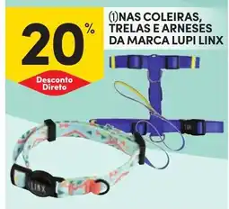 Continente Nas coleiras, trelas e arneses da marca lupi linx promoção