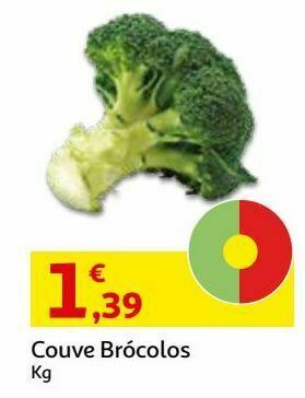 Auchan Couve brócolos:kg promoção