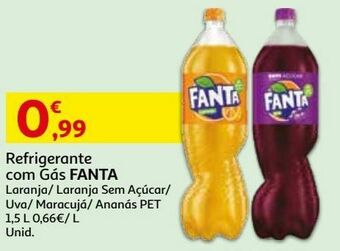 Auchan Refrigerante c/ gás fanta promoção