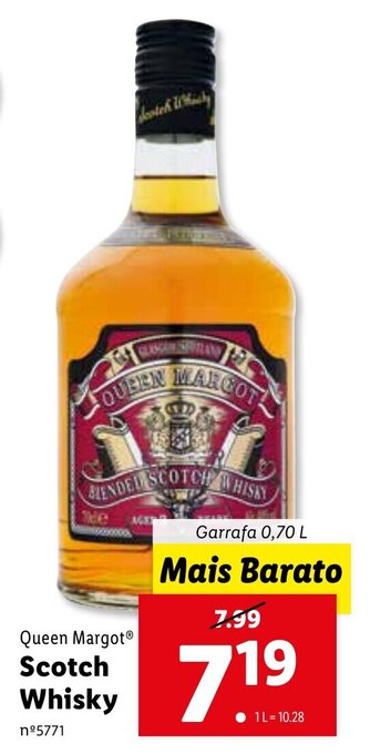 Lidl Queen Margot Scotch Whisky 0,70L promoção