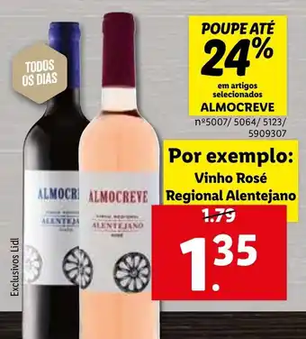 Lidl Almocreve Vinho Rosé Regional Alentejano promoção