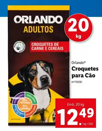 Lidl Orlando Croquetes para Cão promoção