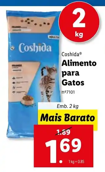 Lidl Coshida Alimento para Gatos 2kg promoção