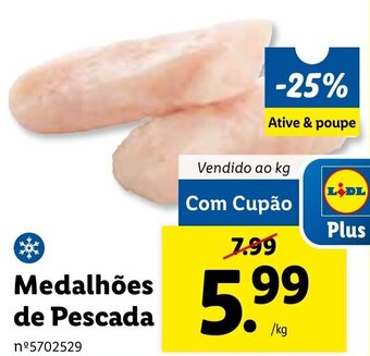 Lidl Medalhões de Pescada promoção
