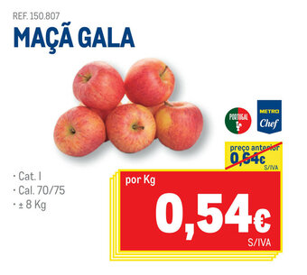 Makro Maçã Gala promoção