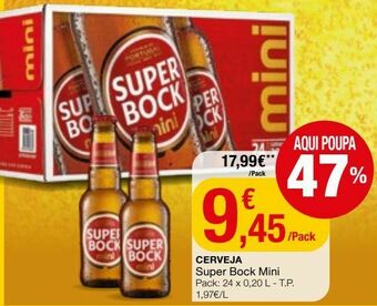 Intermarché Cerveja super bock promoção