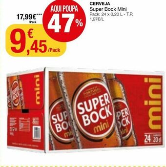 Intermarché Cerveja super bock promoção