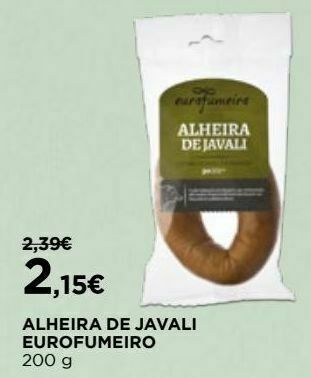 El Corte Inglés Alheira promoção