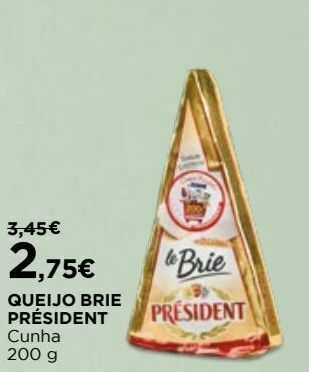 El Corte Inglés Queijo brie président promoção