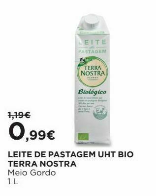 El Corte Inglés Leite terra nostra promoção