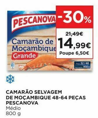 El Corte Inglés Camarão promoção