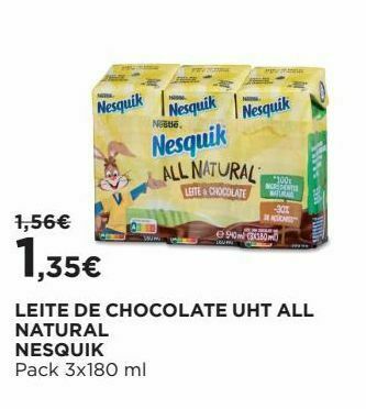 El Corte Inglés Achocolatado nesquik promoção