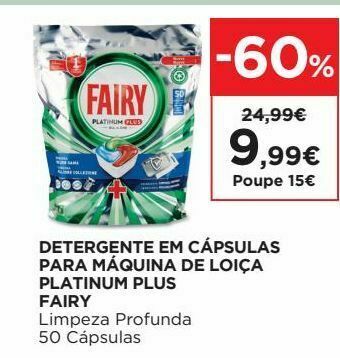 El Corte Inglés Detergente em cápsulas fairy promoção