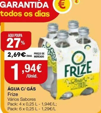 Intermarché Água com gás frize promoção