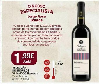 Vinhos selecção de enófilos