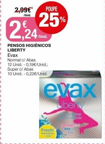 Intermarché Absorvente evax promoção