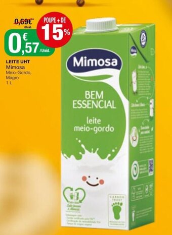 Intermarché Leite UHT Mimosa 1L promoção