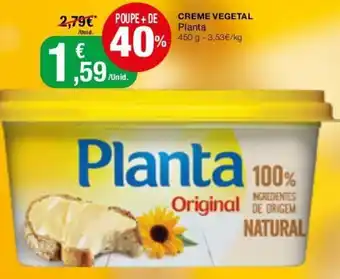 Intermarché Creme Vegetal Planta 450g promoção
