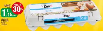 Intermarché 12 Ovos Frescos PorSi Classe M promoção
