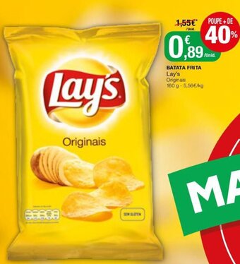 Intermarché Batata Frita Lay's 160g promoção