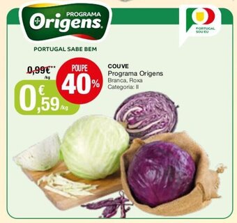 Intermarché Couve programa Origens promoção