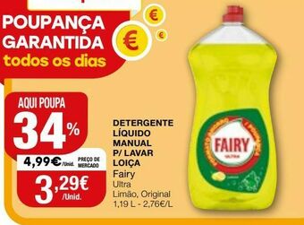 Intermarché Detergente líquido fairy promoção