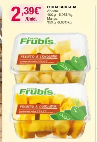 Intermarché Fruta Cortada Abacaxi 400g promoção
