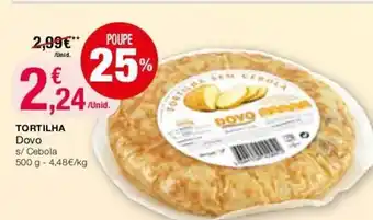 Intermarché Tortilha Dovo 500g promoção