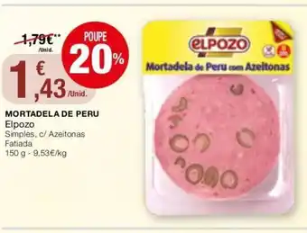 Intermarché Mortadela de Peru Elpozo 150g promoção