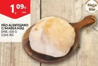 Continente Pão Alentejano c/Massa Mãe 430g promoção
