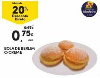 Continente Bola de Berlim c/Creme promoção