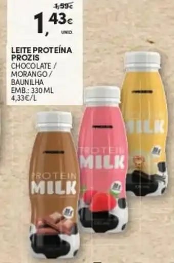 Continente Leite Proteína Prozis 330ml promoção