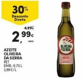 Continente Azeite Oliveira da Serra 0.75L promoção