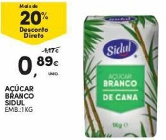 Continente Açúcar Branco Sidul 1kg promoção