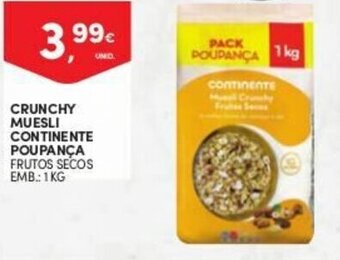 Crunchy Muesli Continente Poupança 1kg