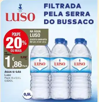Intermarché Água S/Gás Luso 6x0,5L promoção