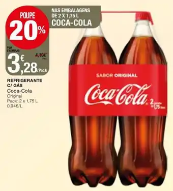 Intermarché Refrigerante C/Gás Coca-Cola 2x1,75L promoção