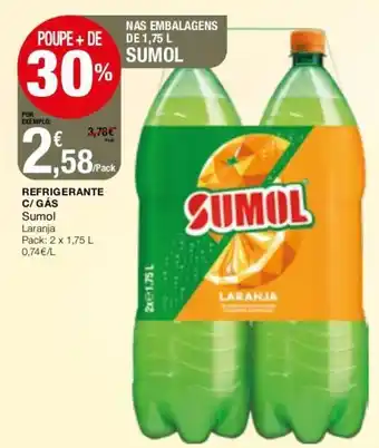 Intermarché Refrigerante C/Gás Sumol Laranja 2x1,75LL promoção