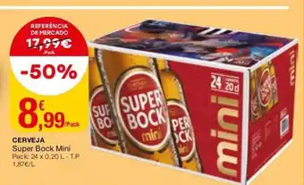 Intermarché Cerveja Super Bock 24x0,20L promoção