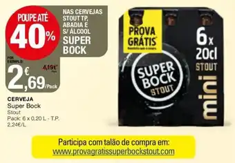 Intermarché Cerveja Super Bock 6x0,20L promoção